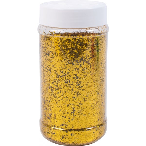 Glitterstrooi grof goud