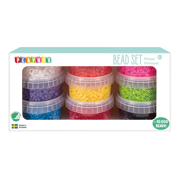 Tube kralen set 9 potjes - Diverse kleuren Tube kralen set 9 potjes - Diverse kleuren