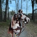 Klant imago Imitatie nappaleer Roodbruin - 140 cm