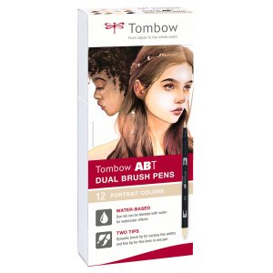 Tombow ABT Dual Brush Pen Portrait 12-pack Tombow ABT Dual Brush Pen Portrait 12-pack