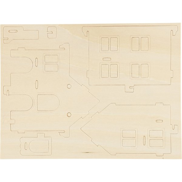 3D-bouwfiguur - Huis met veranda 3D-bouwfiguur - Huis met veranda