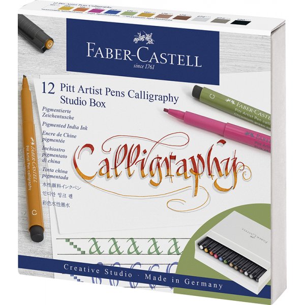Kalligrafiepennenset - Faber-Castell - 12 pennen