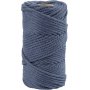 Macramgaren - blauw - 4 mm - 55 m
