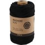 Macramgaren - zwart - 4 mm - 55 m
