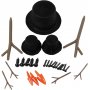 Accessoires voor sneeuwpop