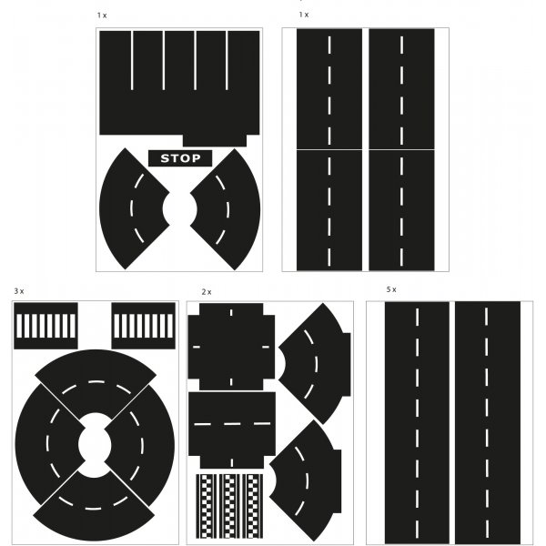 Stickers bochten en kruispunten Stickers bochten en kruispunten