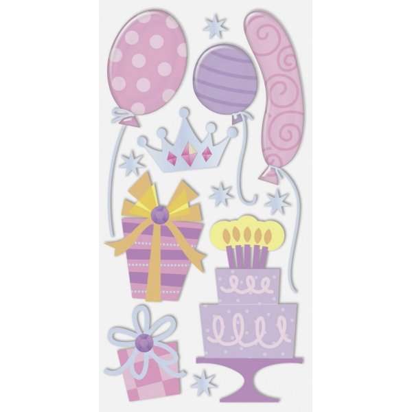 Stickermix - Feest - roze