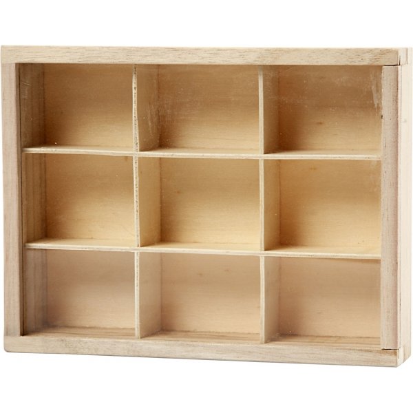 Doos met compartimenten en beschermend deksel Doos met compartimenten en beschermend deksel