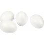 Frigolit eieren - Wit - H10 cm - 25 st