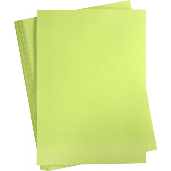 Gekleurd karton - lichtgroen - A2 - 180 gr - 100 vellen