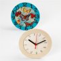 Klok met houten frame - 15 cm