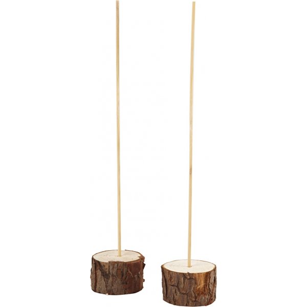 Houten voetjes met bijbehorende stok Houten voetjes met bijbehorende stok