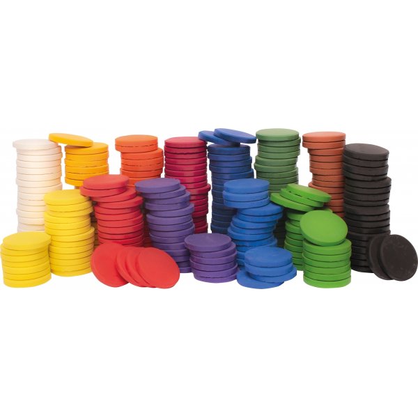 Kleurenpucks klaslokaalpakket - 30 mm - 13 kleuren - 260 st