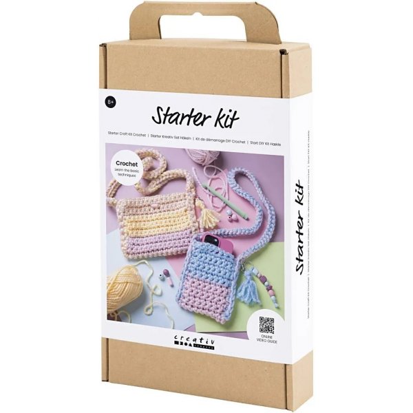 Start DIY Kit Haken, gemengde kleuren, tassen Start DIY Kit Haken, gemengde kleuren, tassen