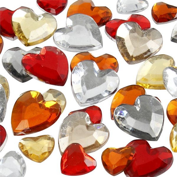 Strasstenen - rode harmonie - 6+10+14 mm - 252 st Strasstenen - rode harmonie - 6+10+14 mm - 252 st