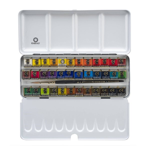 Rembrandt Aquarel De Luxe Set (36 kleuren 1/2 kop) Rembrandt Aquarel De Luxe Set (36 kleuren 1/2 kop)