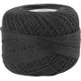 Gemerceriseerd katoengaren - zwart - 20 gr
