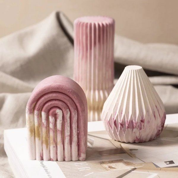 Siliconen mal - Gecanneleerde cilinder