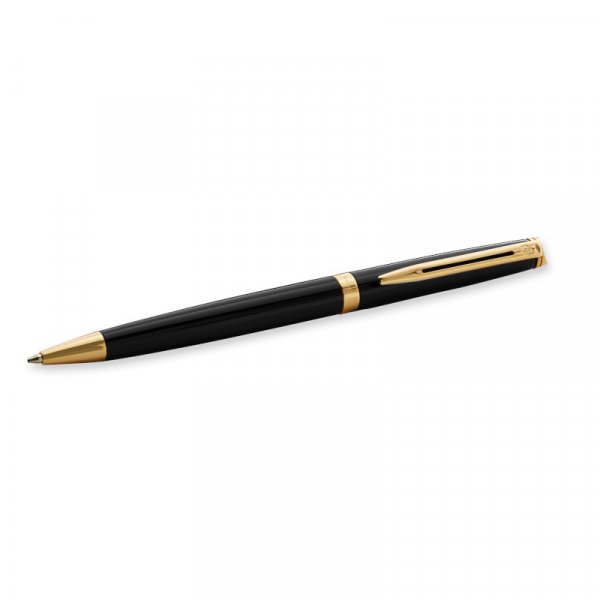 Balpen Waterman Hémisphère - Zwart Gouden Rand - Medium Blauw Balpen Waterman Hémisphère - Zwart Gouden Rand - Medium Blauw