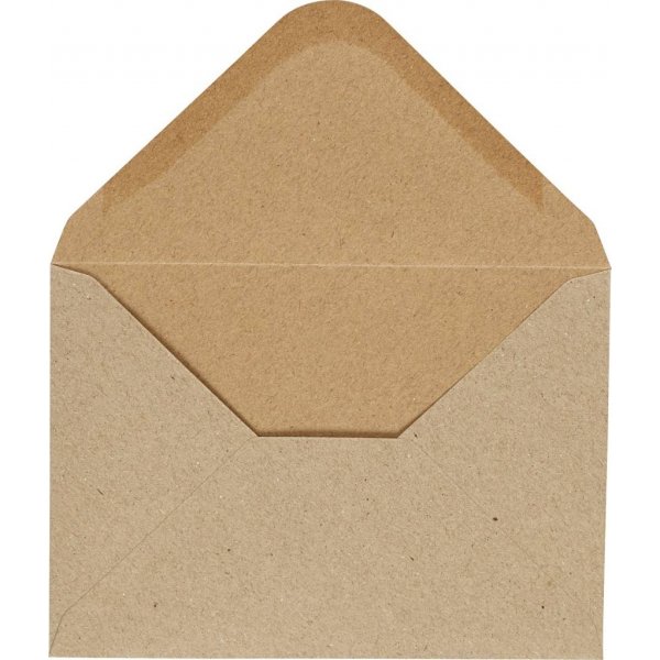 Envelop - naturel - 11,5 x 16 cm - 10 st