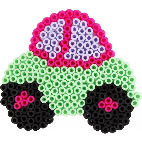 Parelbordjes - auto - vliegtuig - boot - tractor - bus en fiets - 6 st