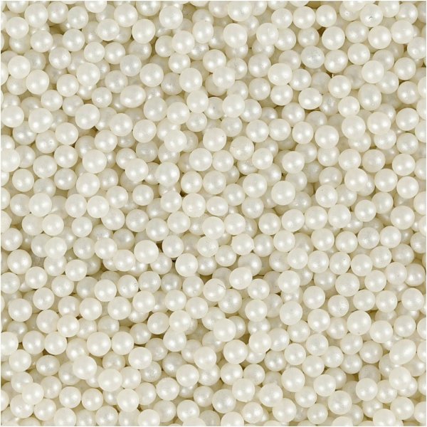 Mini glazen bollen - parelmoer - 3 x 45 g