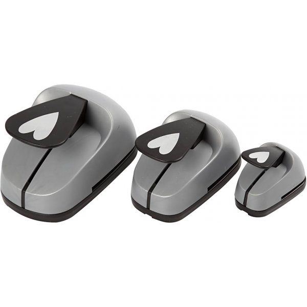 Laag-op-laag ponsen - Harten - 3 st Laag-op-laag ponsen - Harten - 3 st