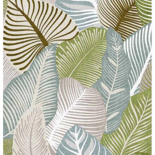 Tafelzeil elegantie grote bladeren blauw/groen