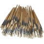 Nature Line penselen - nr. 1+2+3+4+5+6+7+8+9+10 - plat, rond - 80 stuks