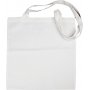 Textieltas met lang hengsel - wit - 10 st