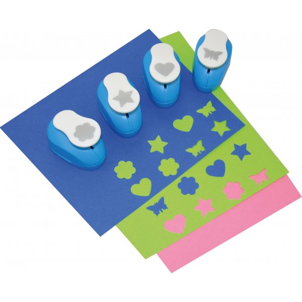 Ponsen met verschillende motieven - 4 st Ponsen met verschillende motieven - 4 st