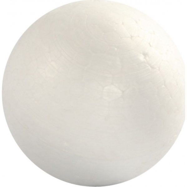 Piepschuim bolletjes - wit - 6 cm - 5 st