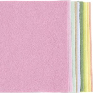 Knutselvilt - A4, pastelkleuren, 10 stuks Knutselvilt - A4, pastelkleuren, 10 stuks