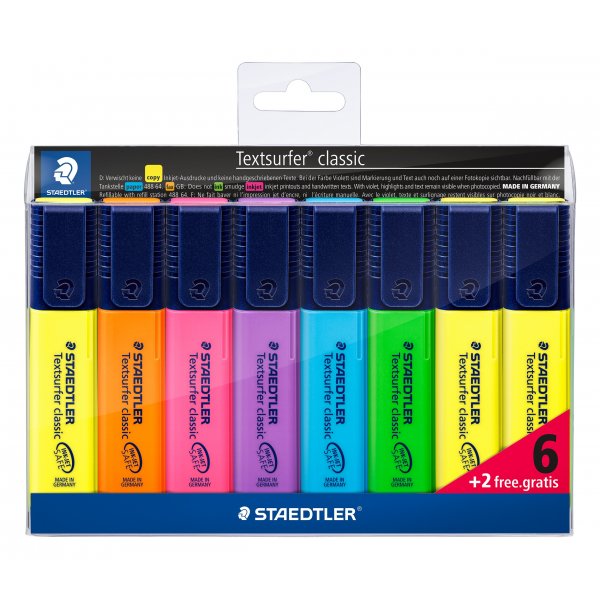 Markeerstift Textsurfer Classic - 8 pennen