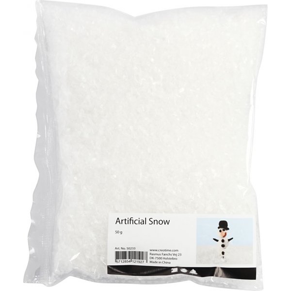 Kunstsneeuw - transparant - 50 gr Kunstsneeuw - transparant - 50 gr