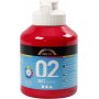 Schoolverf - Acryl - primair rood - mat - 500 ml