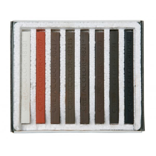 Cretacolor Pastelkrijt Bruin/Rood - 8 kleurpotloden