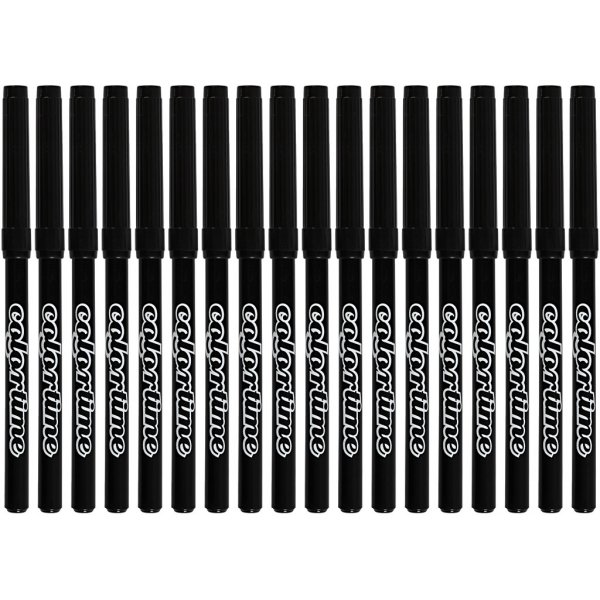 Colortime potloden - zwart - 2 mm - 18 st Colortime potloden - zwart - 2 mm - 18 st