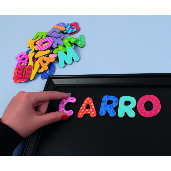 Magnetische letters met patroon 60 st