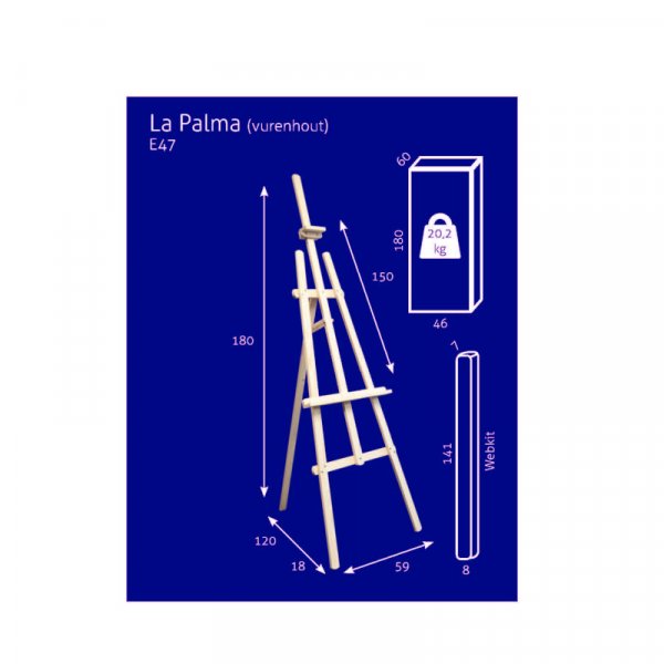 Schildersezel - Studio A-Frame N°47 - La Palma (Genenhout) - KIT