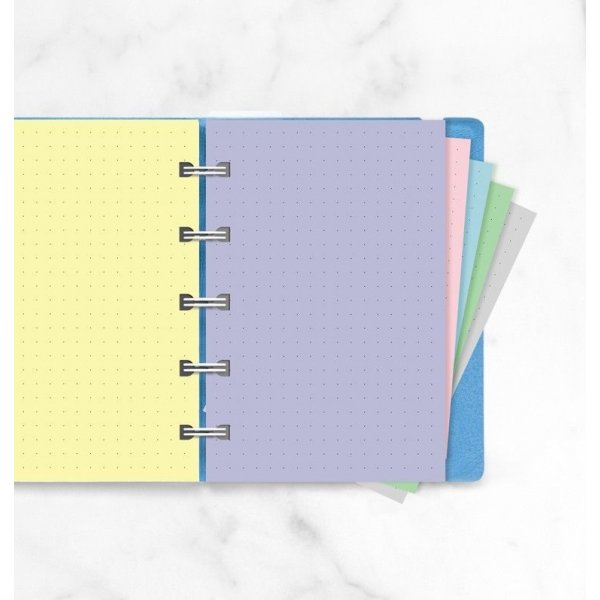Navulling voor Filofax Notebook Pocket - Dotted Pastel Navulling voor Filofax Notebook Pocket - Dotted Pastel