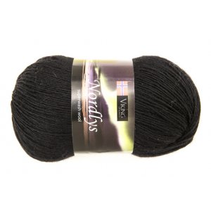 Vikinggaren Nordlys 100g - Zwart (903) Vikinggaren Nordlys 100g - Zwart (903)