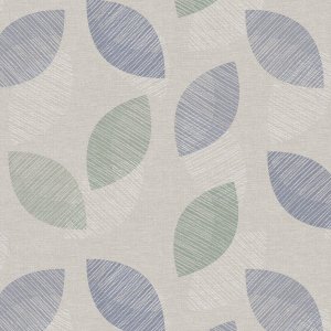 Waxdoek PVC Ellipse - Blauw/Groen Waxdoek PVC Ellipse - Blauw/Groen
