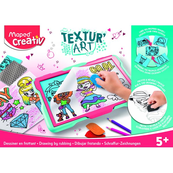 Tekentafel - Maped - Textur'Art Mode (5+ jaar)