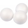 Piepschuim bollen - wit - 10 cm - 25 st