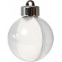 Decoratieve bal - transparant - 5 cm - 10 st