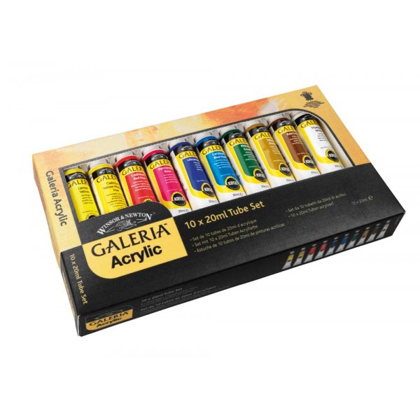 Acrylverf W&N Galeria - Verfset 10x20 ml