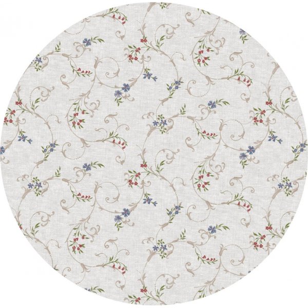 Waxdoek PVC Ronde Lus - Blauw/Rood