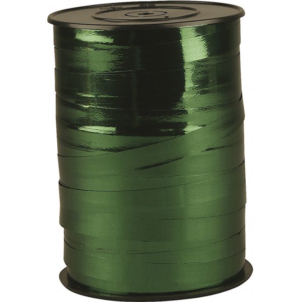 Cadeaukoord - metallic groen - glanzend - 250 m
