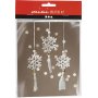 Mini DIY Kit Haken - wit - Sneeuwvlokken
